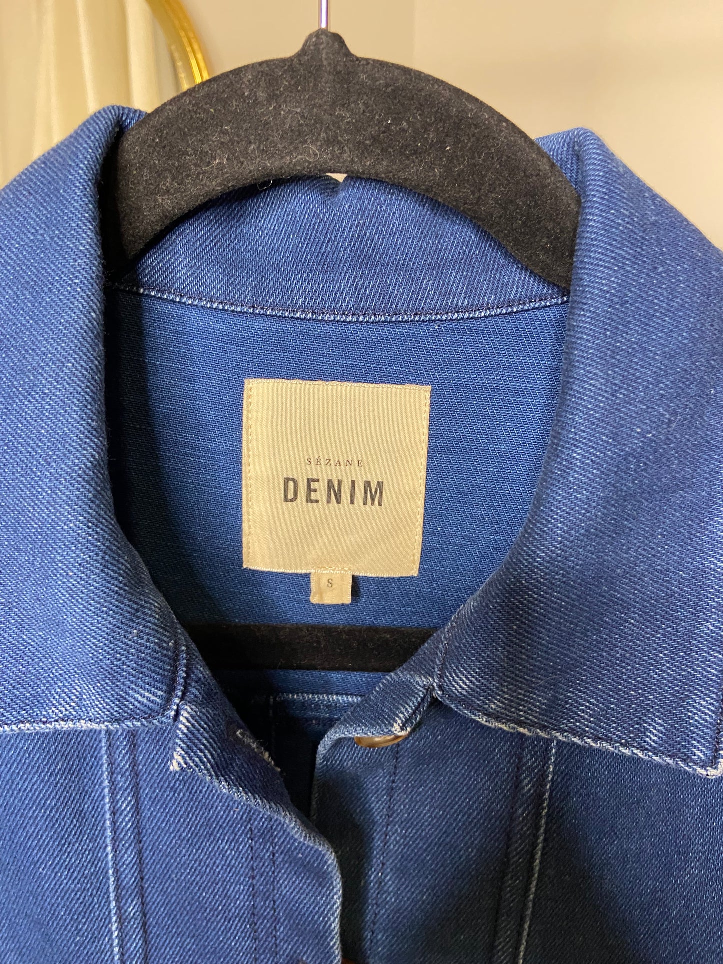 Sezane Wills Denim Jacket size S