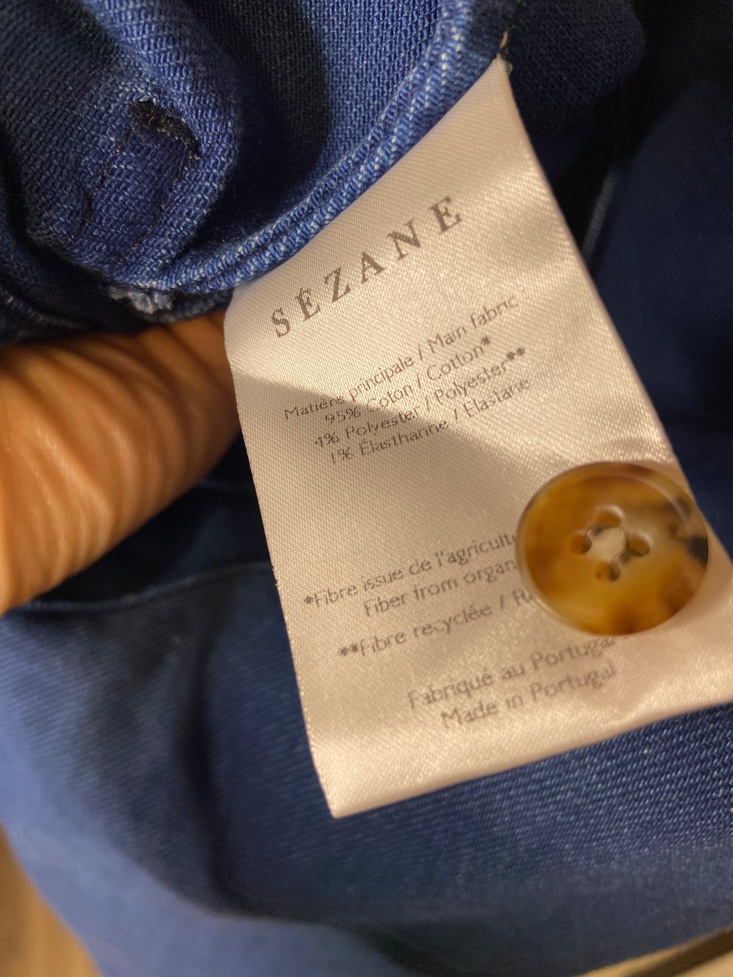 Sezane Wills Denim Jacket size S