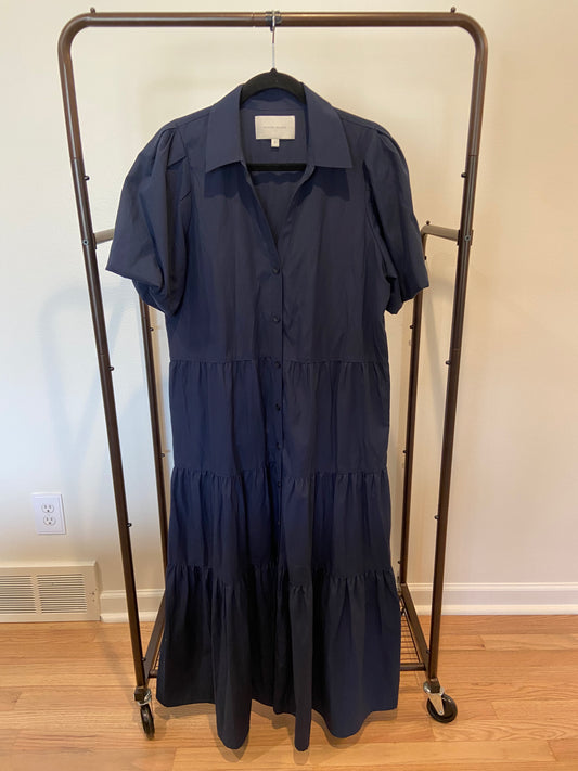 Brochu Walker Havana Midi Dress in Navy size L