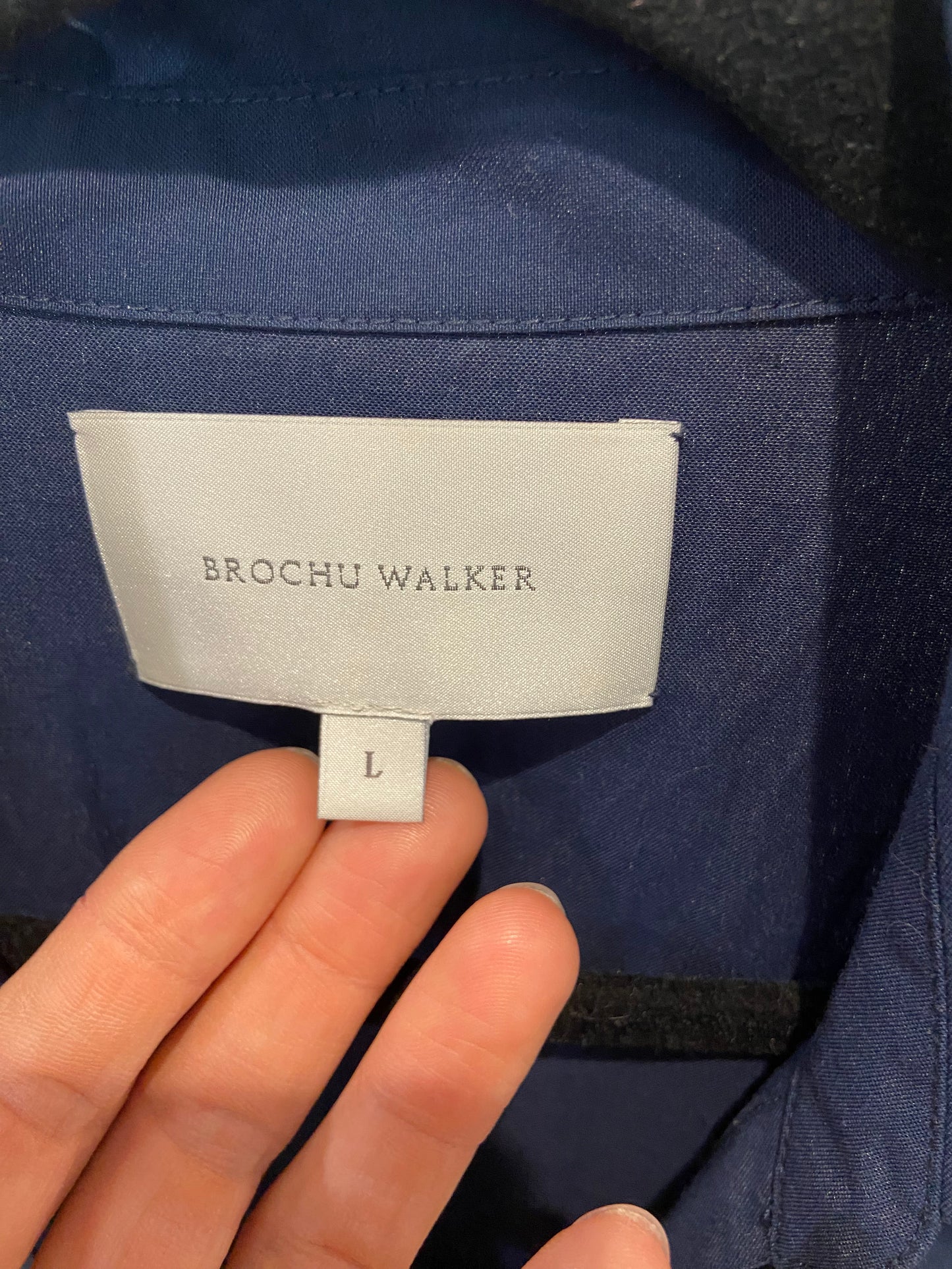 Brochu Walker Havana Midi Dress in Navy size L