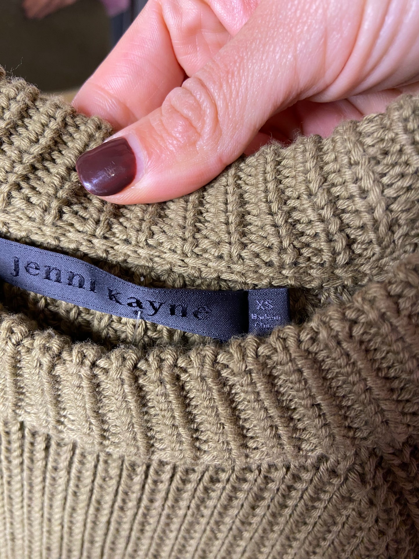 Jenni Kayne Fisherman Cotton Sweater size XS
