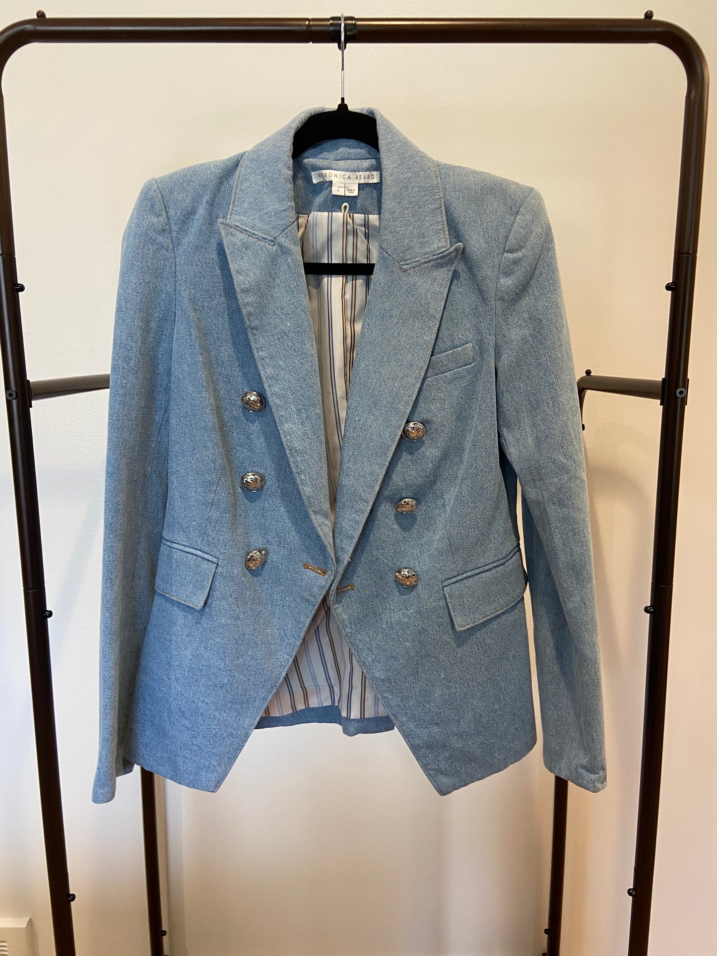 Veronica Beard Denim Miller Dickey Jacket size 2
