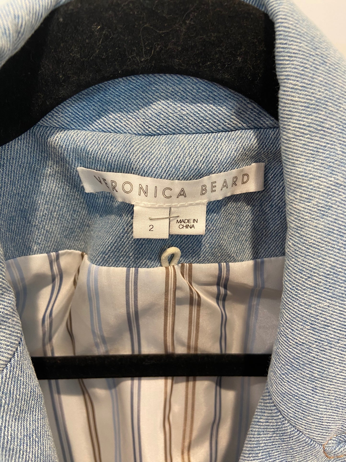Veronica Beard Denim Miller Dickey Jacket size 2