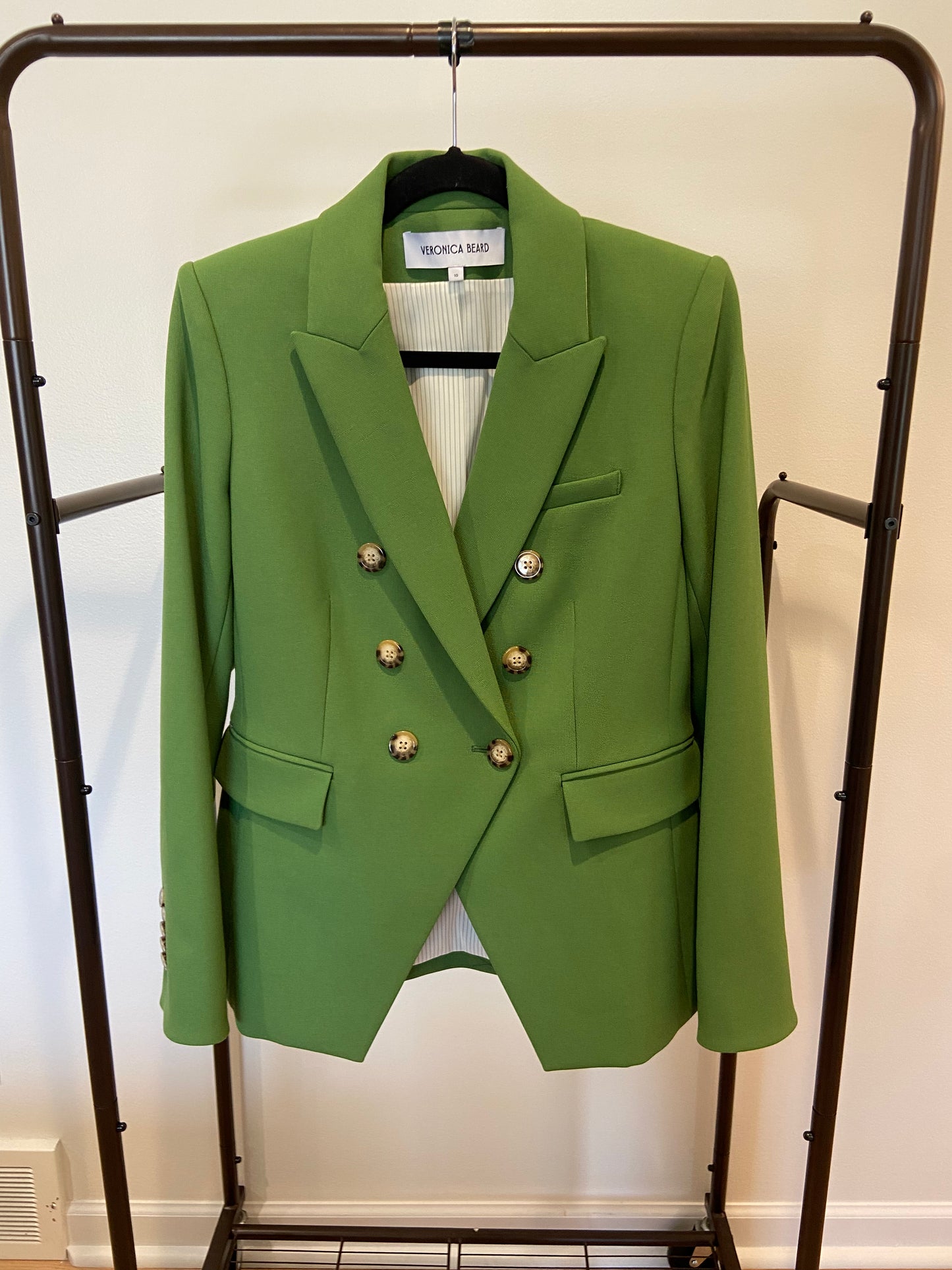 Veronica Beard Miller Dickey Jacket in Lemongrass size 10
