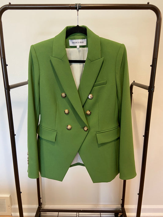 Veronica Beard Miller Dickey Jacket in Lemongrass size 10