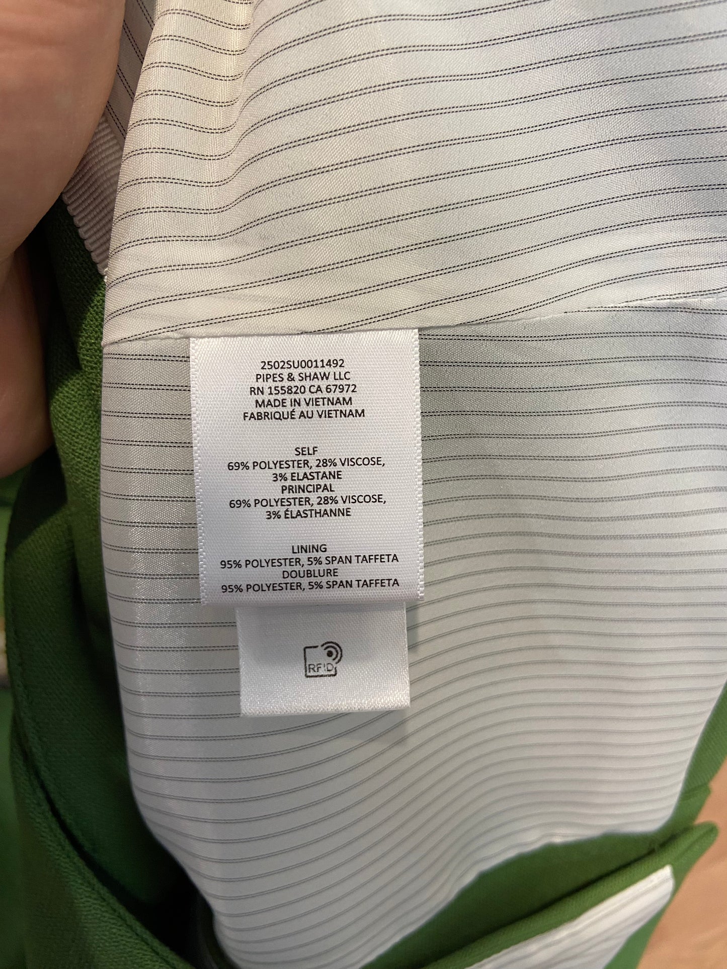 Veronica Beard Miller Dickey Jacket in Lemongrass size 10