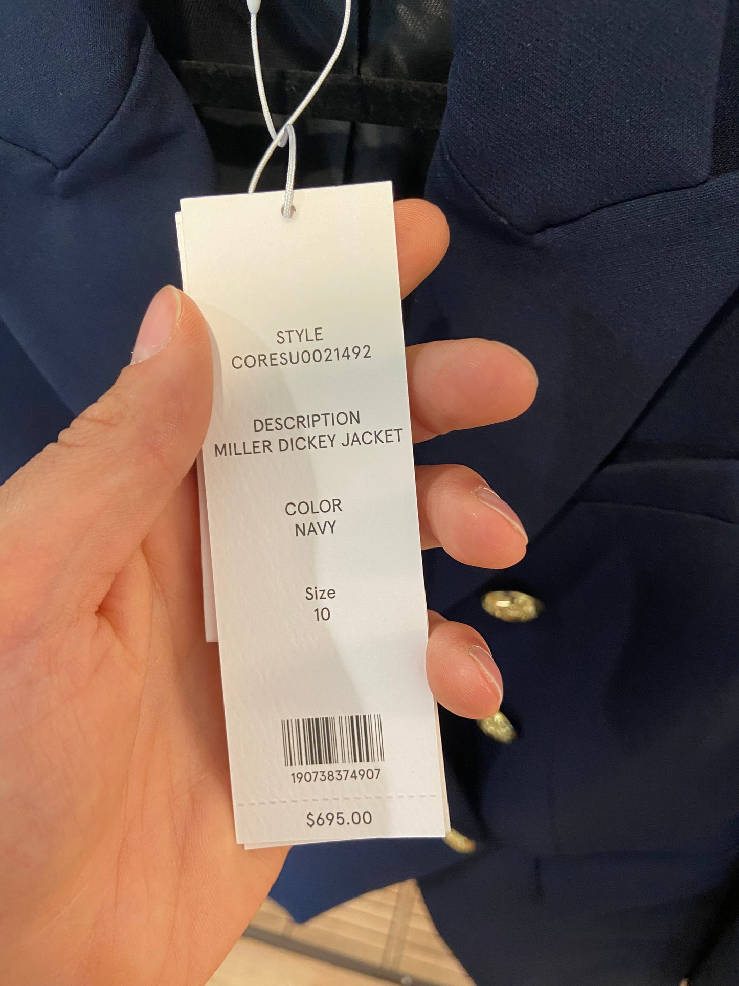 Veronica Beard Miller Dickey Blazer Jacket size 10