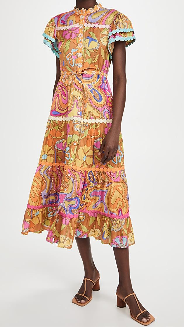 CeliaB Lobelia Midi Dress size XS