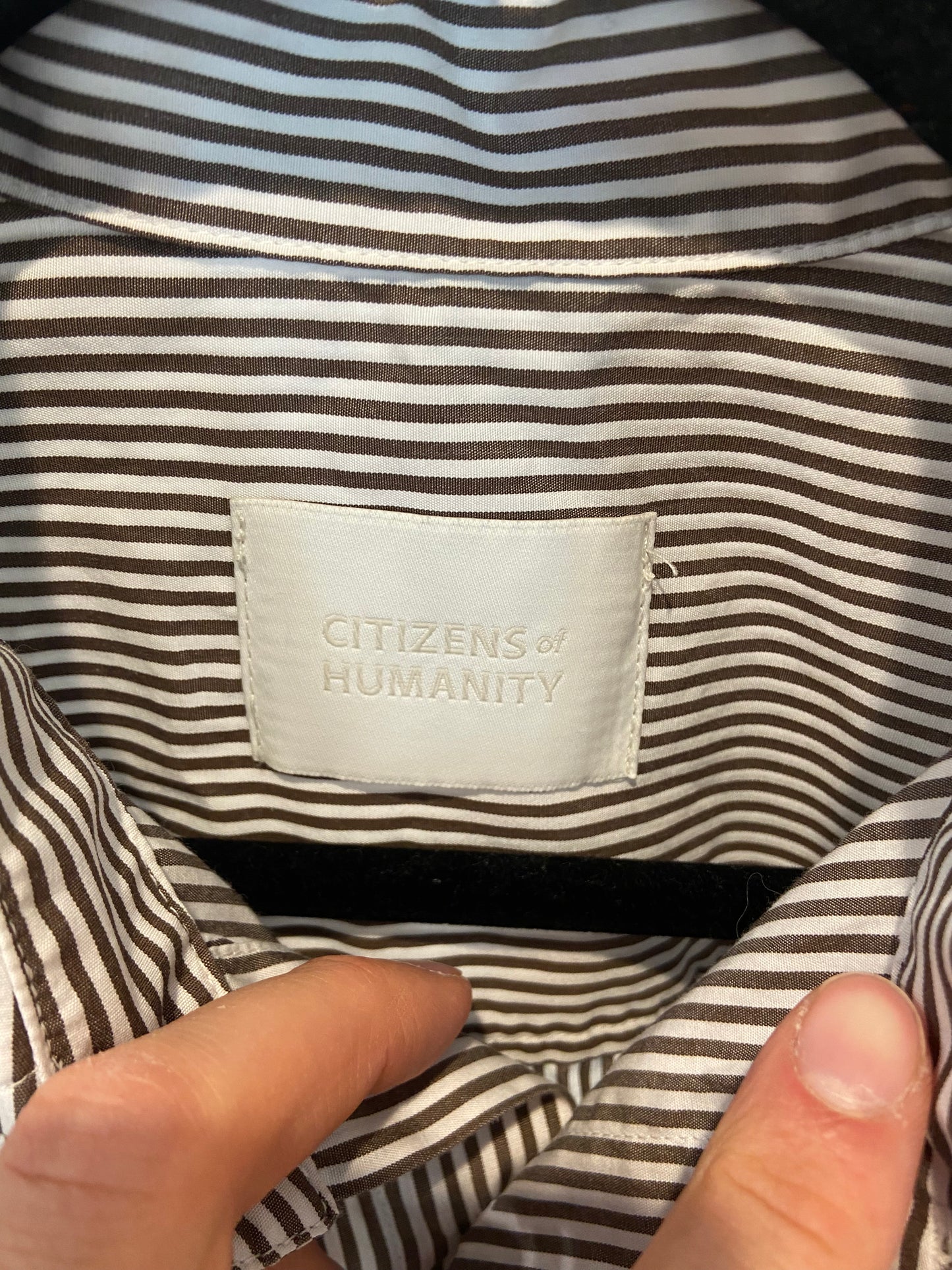 Citizens of Humanity Kayla Desert Stripe Shirt size XS