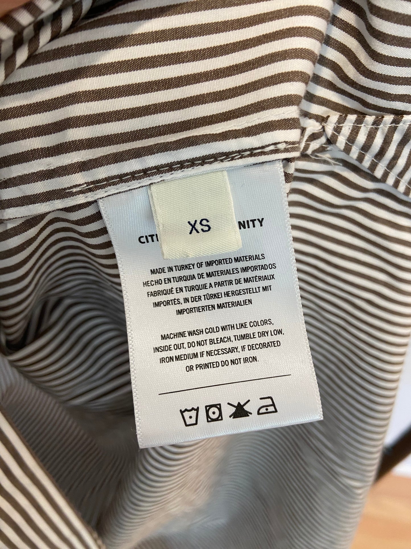 Citizens of Humanity Kayla Desert Stripe Shirt size XS