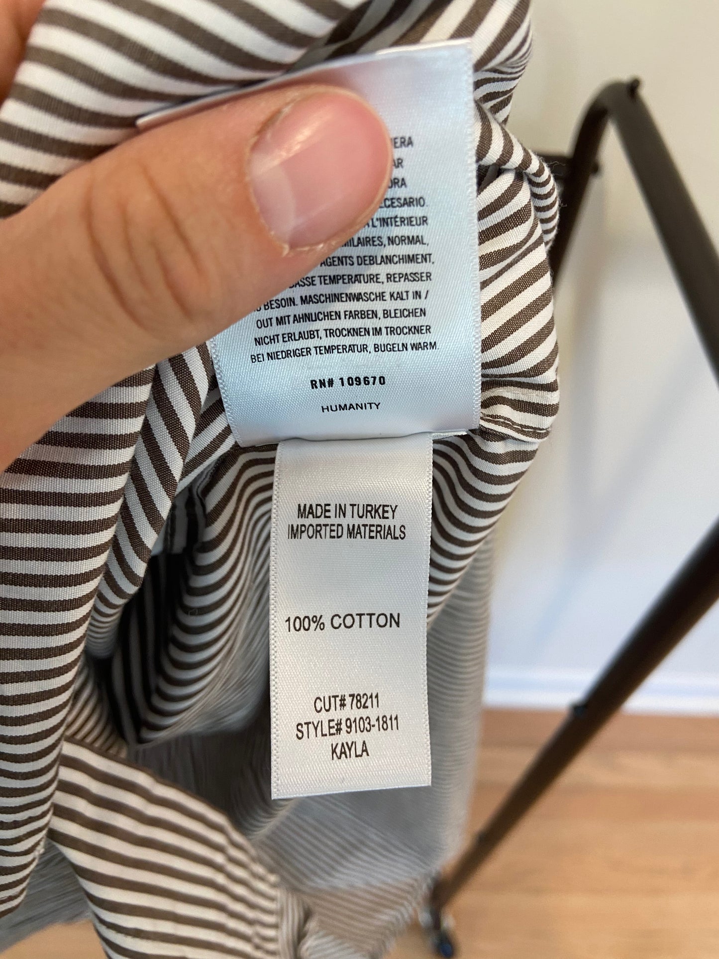 Citizens of Humanity Kayla Desert Stripe Shirt size XS