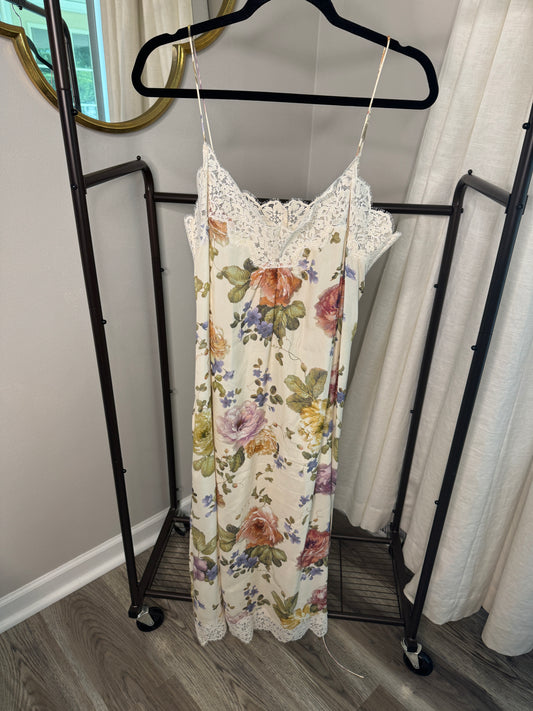 ZIMMERMANN Floral Chantilly Lace Midi Dress size 10 US