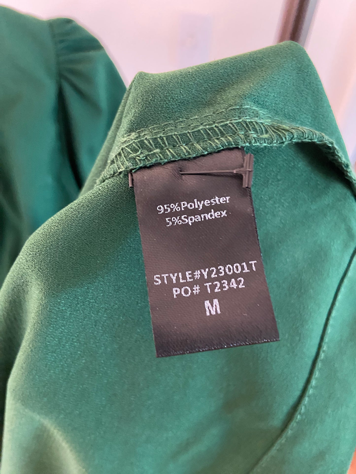 Pomander Place Hunter Green Selena Blouse size M