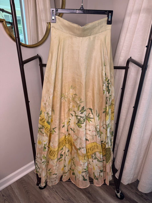 ZIMMERMANN Coaster Floral Maxi Skirt size US 2P