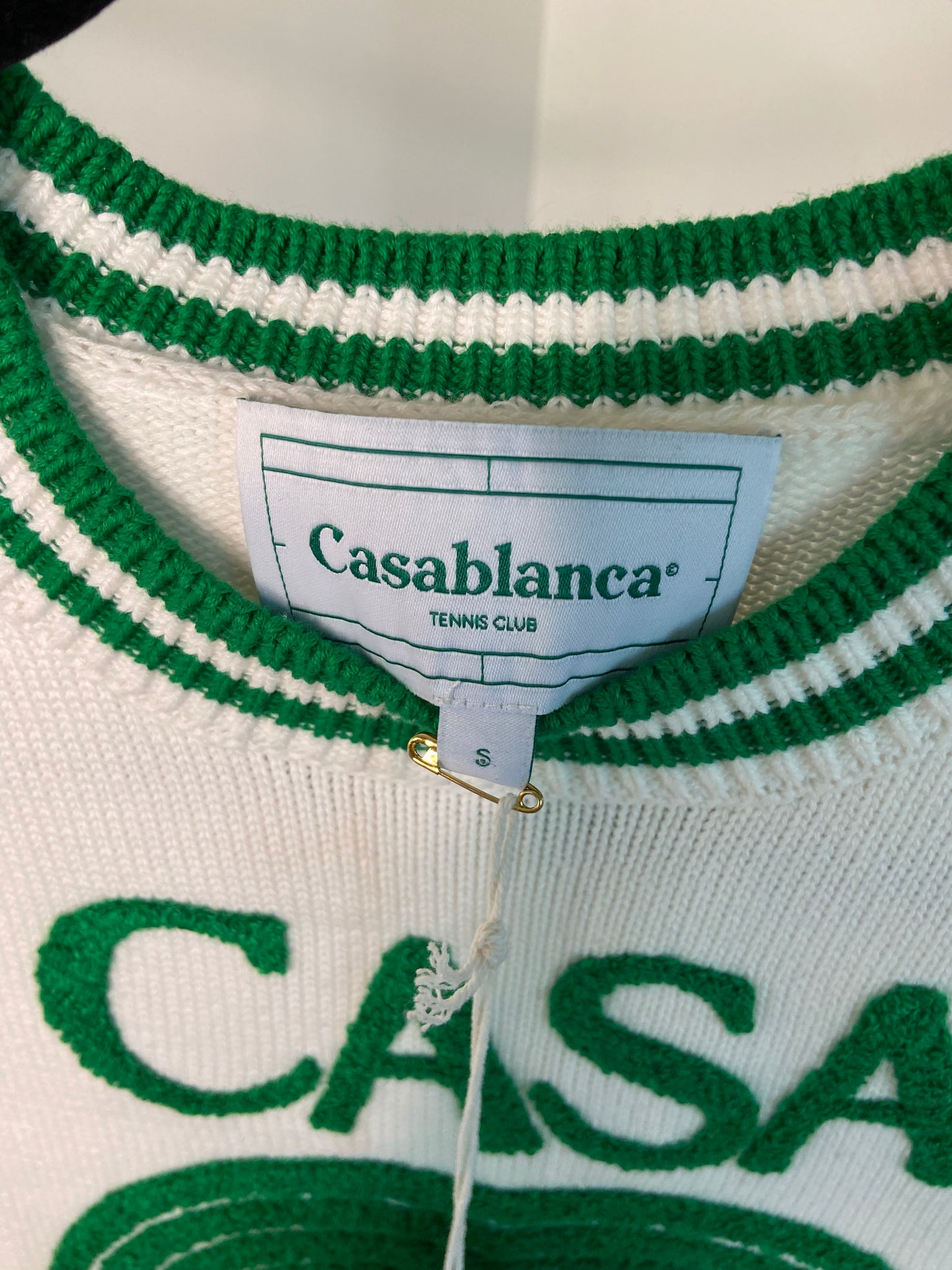 Casablanca Heart Embroidered Sweater size S