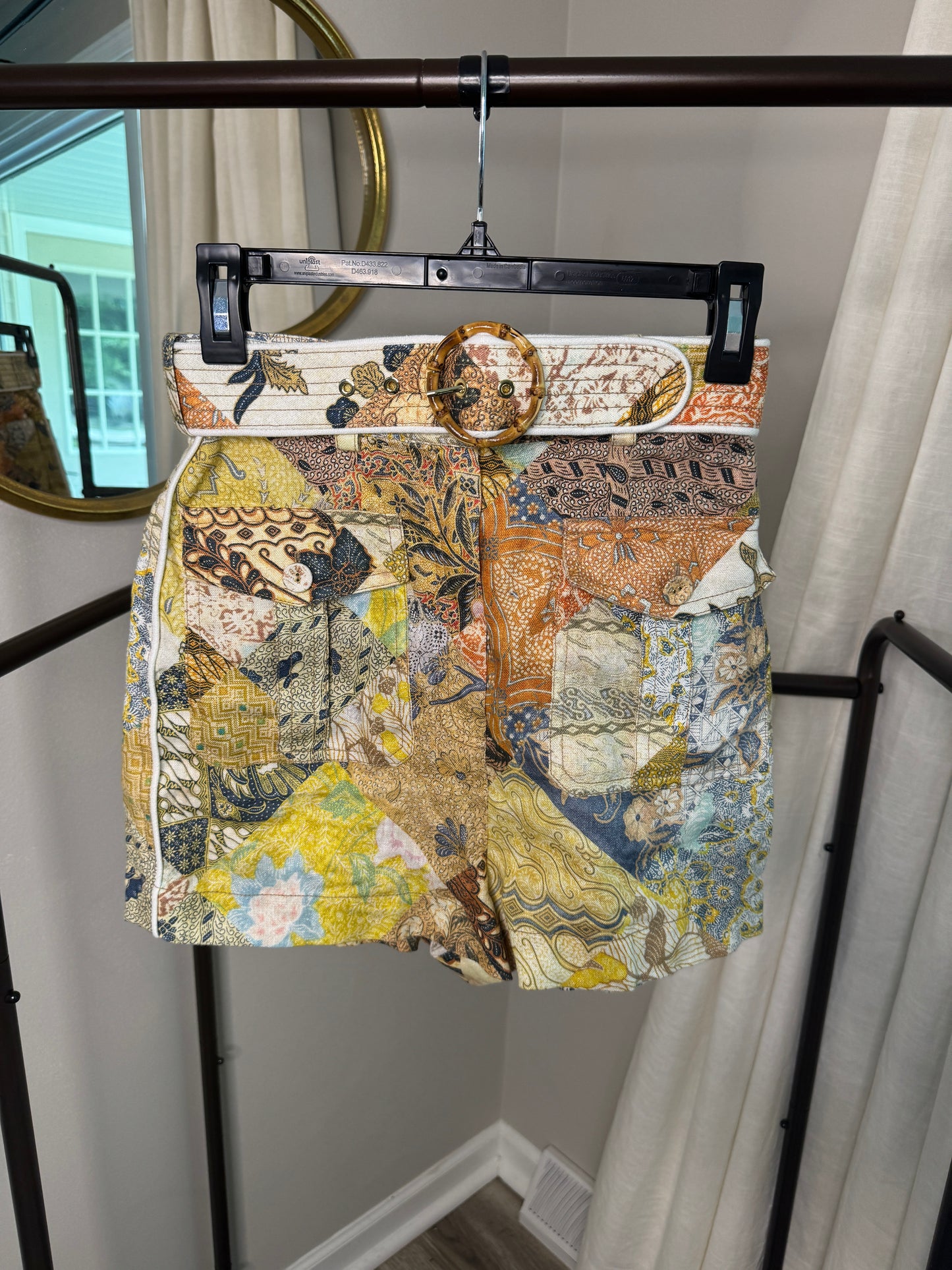 ZIMMERMANN Brightside Piped Shorts size 0