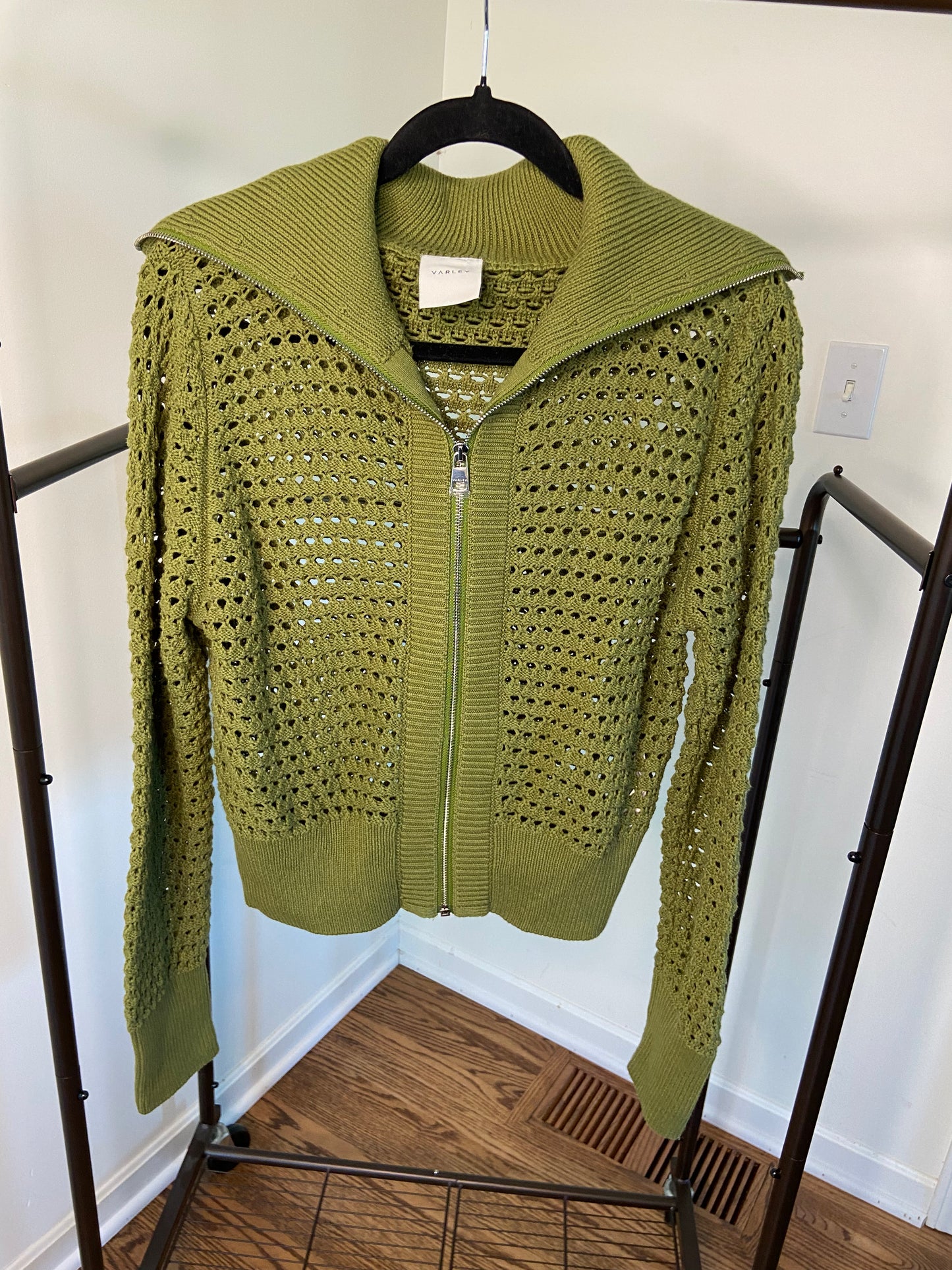 Varley Eloise Zip Through Knit Jacket size S