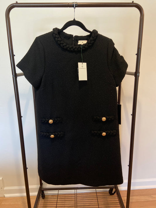 Tuckernuck Tweed Jackie Dress in Black size L