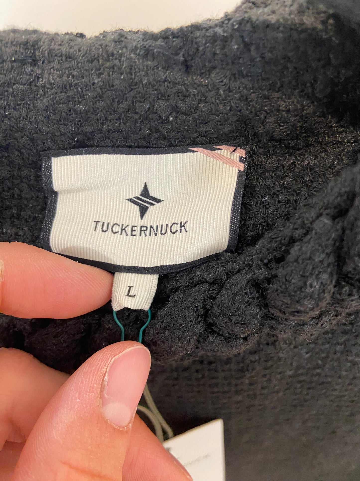Tuckernuck Tweed Jackie Dress in Black size L