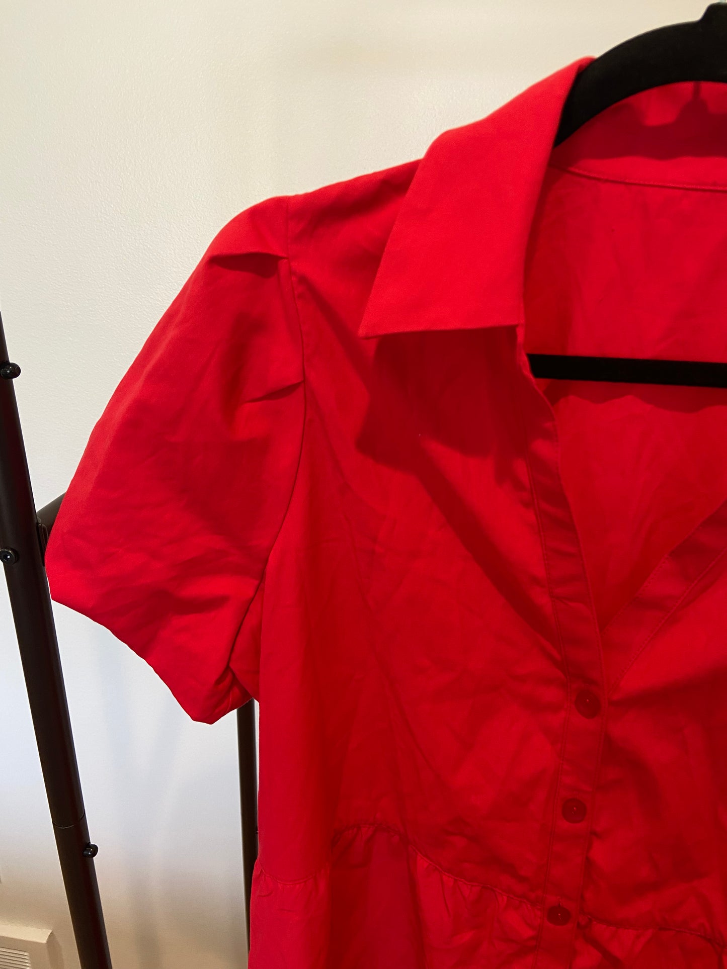 Brochu Walker Mini Havana Dress Carmine Red size S