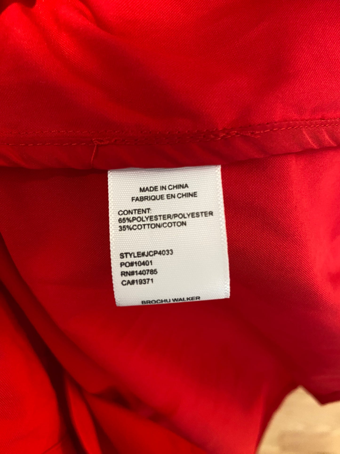 Brochu Walker Mini Havana Dress Carmine Red size S