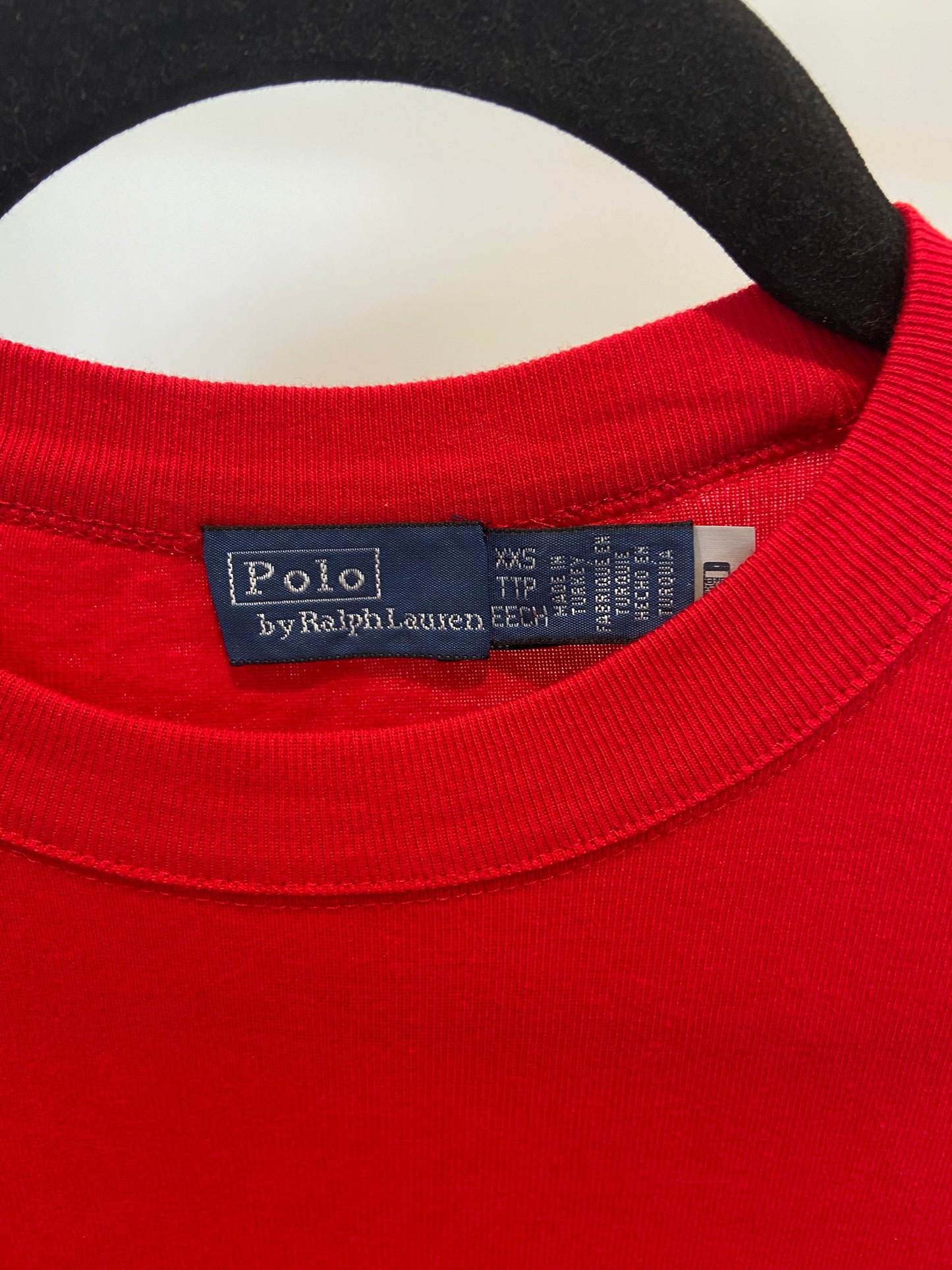 Polo Ralph Lauren Cotton Crew Neck Dress in Red size XXS