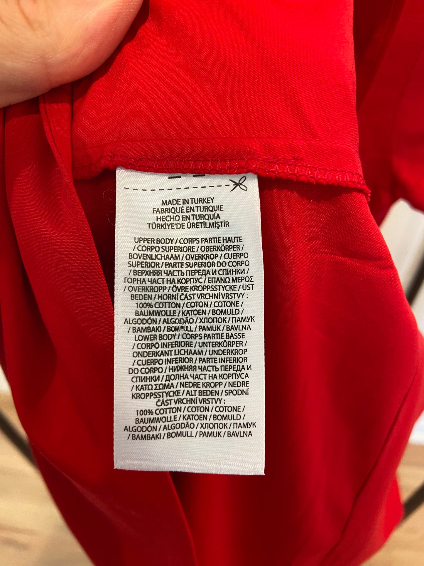 Polo Ralph Lauren Cotton Crew Neck Dress in Red size XXS