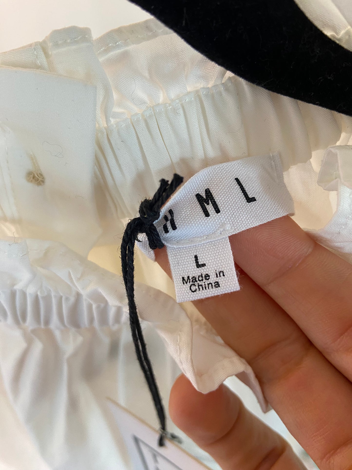 THML Puff Sleeve Embroidered Blouse size L