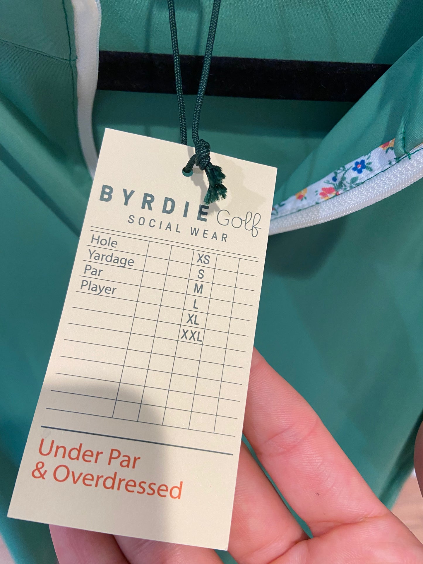 Byrdie Golf Fairway Top Polo Shirt size M