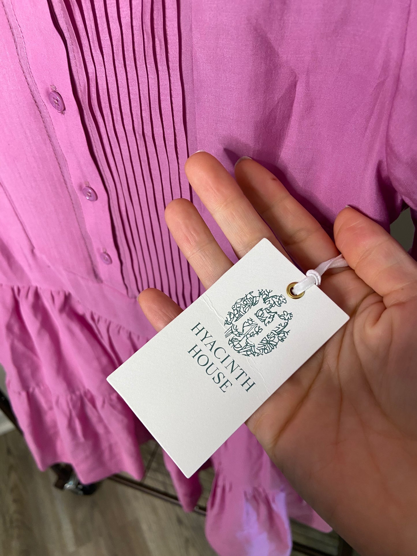 Hyacinth House Pink Amie Mini Dress size S