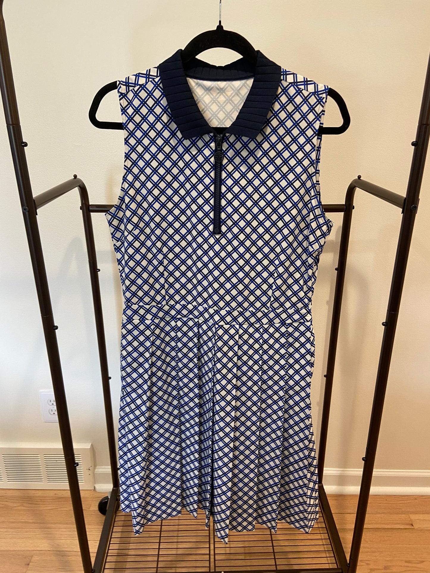 Tory Sport Pleated Plaid Golf Dress size M