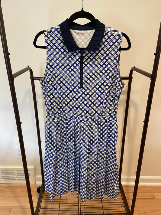 Tory Sport Pleated Plaid Golf Dress size M