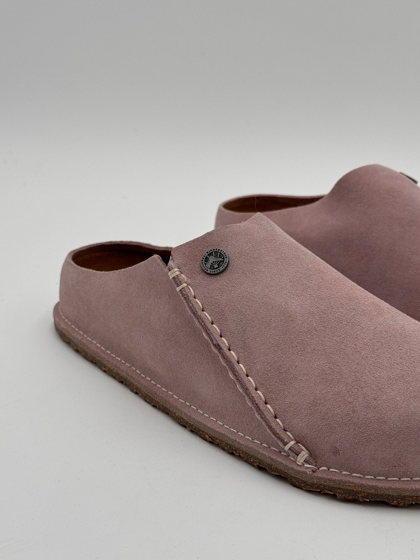 Birkenstock Zermatt Premium Suede Leather Clogs Shoes in Pink size 41 US 10