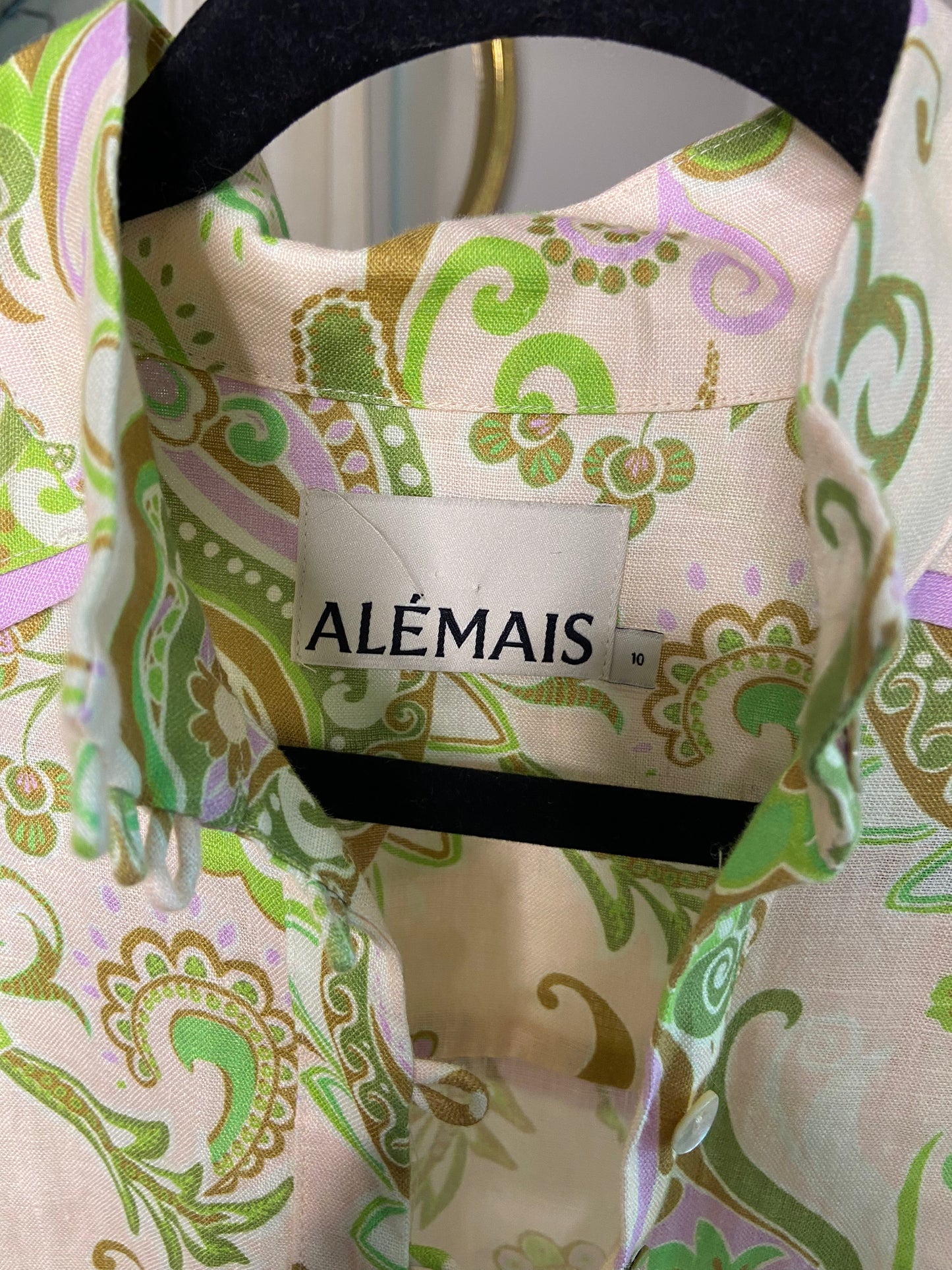Alemais Marta Shirt in Mint size US 4