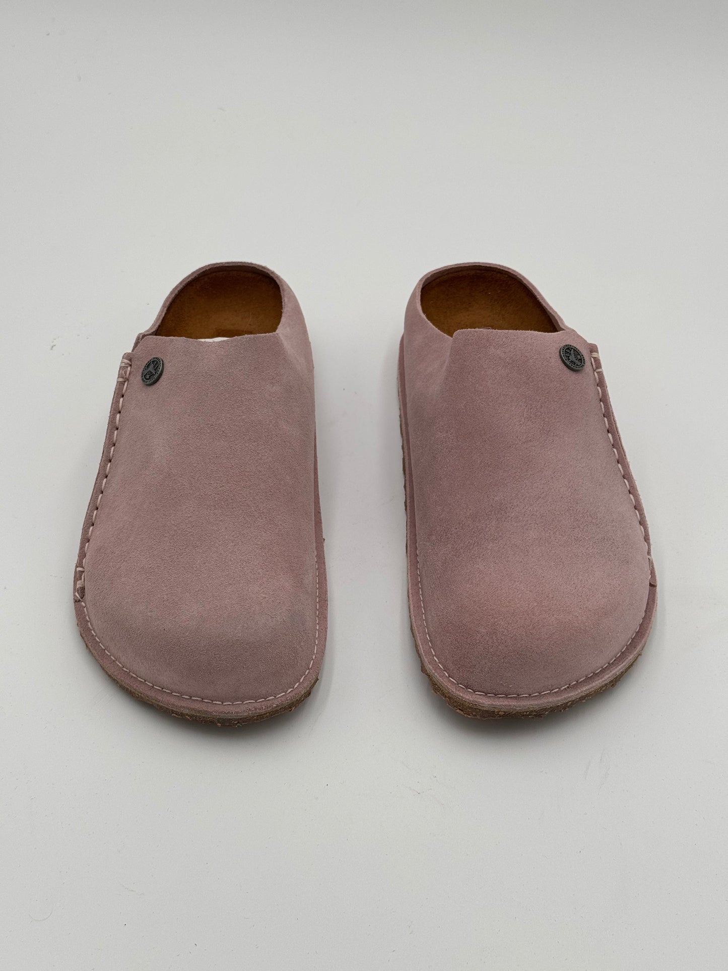 Birkenstock Zermatt Premium Suede Leather Clogs Shoes in Pink size 41 US 10