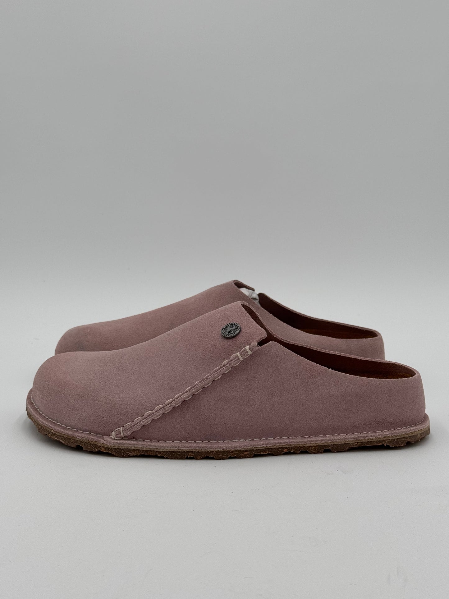 Birkenstock Zermatt Premium Suede Leather Clogs Shoes in Pink size 41 US 10