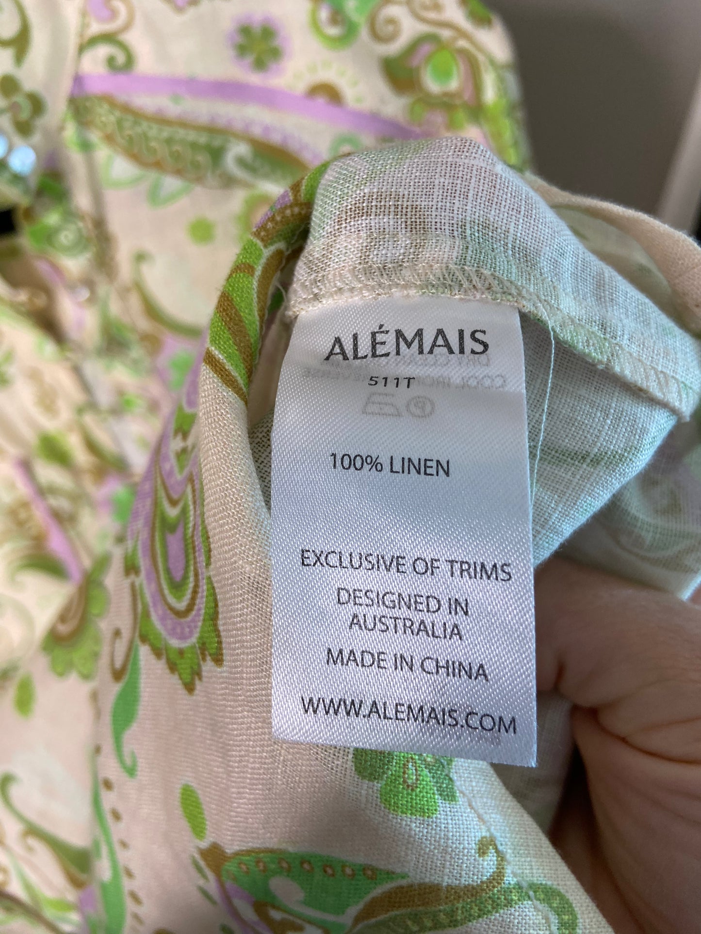 Alemais Marta Shirt in Mint size US 4