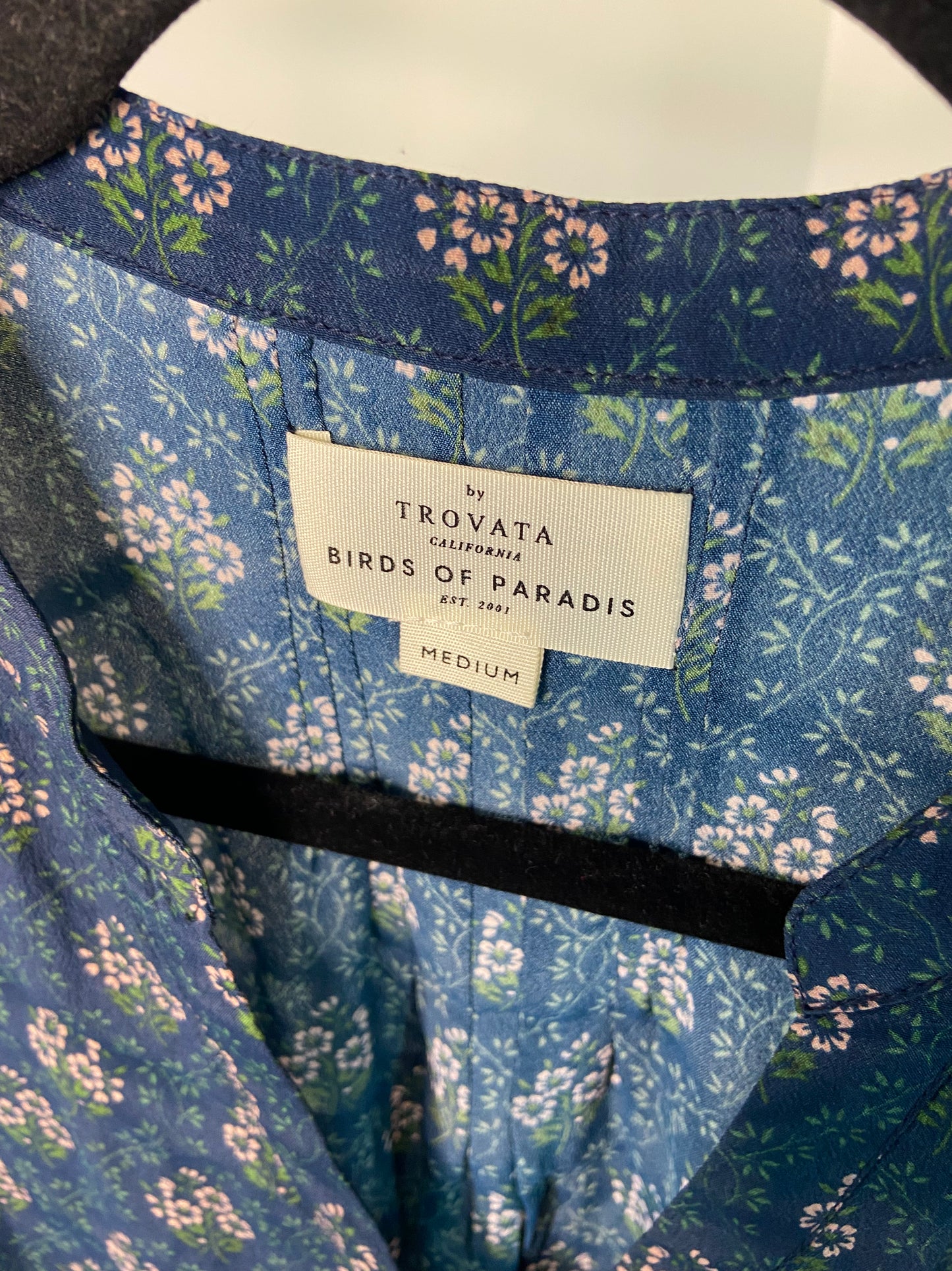 Trovata Birds of Paradis Dakota Mosaic Blouse size M