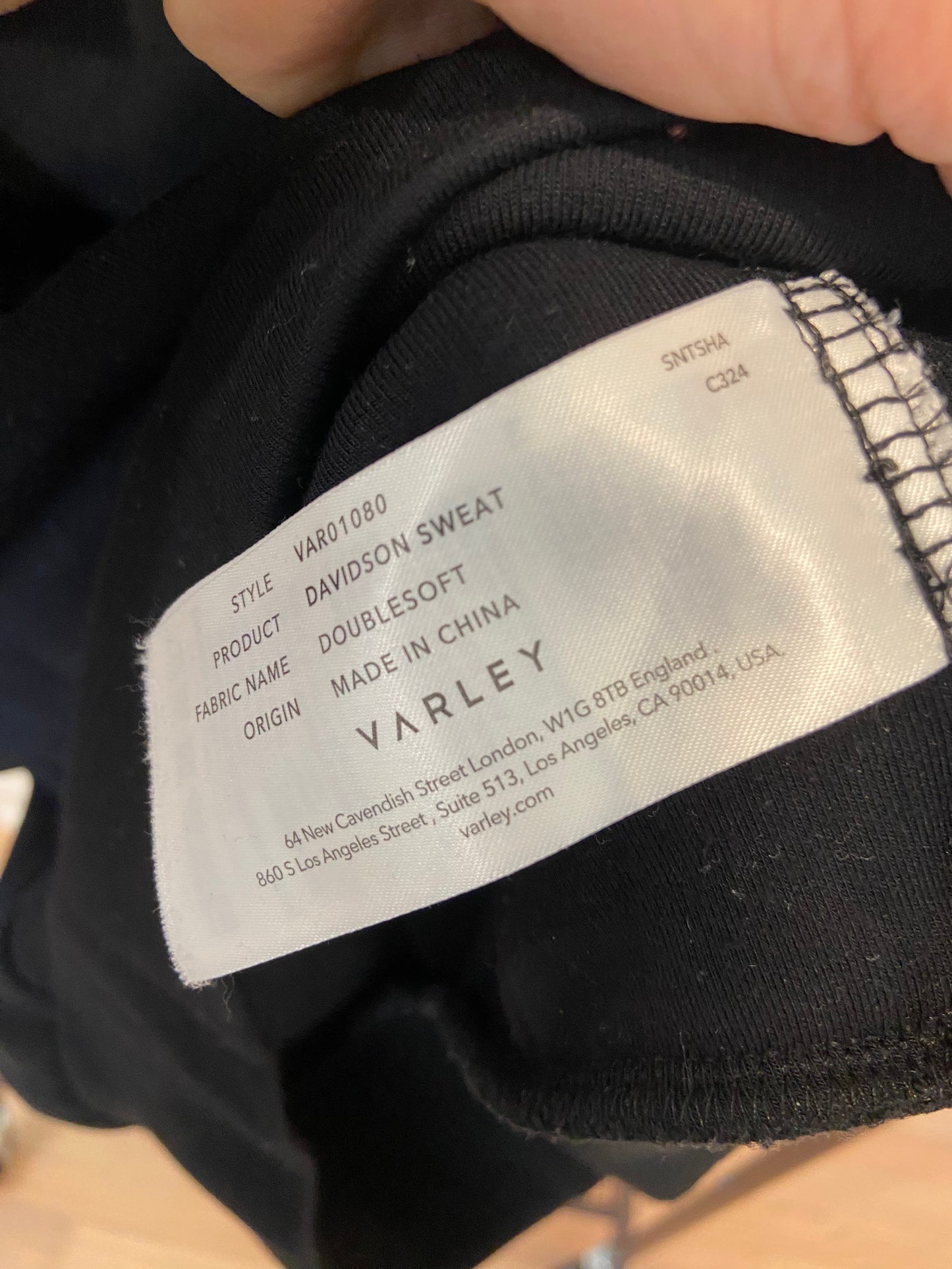 Varley The Slim Cuff Pants 25 with The Davidson Sweat Top in XS