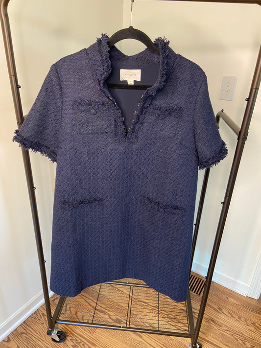 Pomander Place Navy Tweed Ophelia Dress size XL