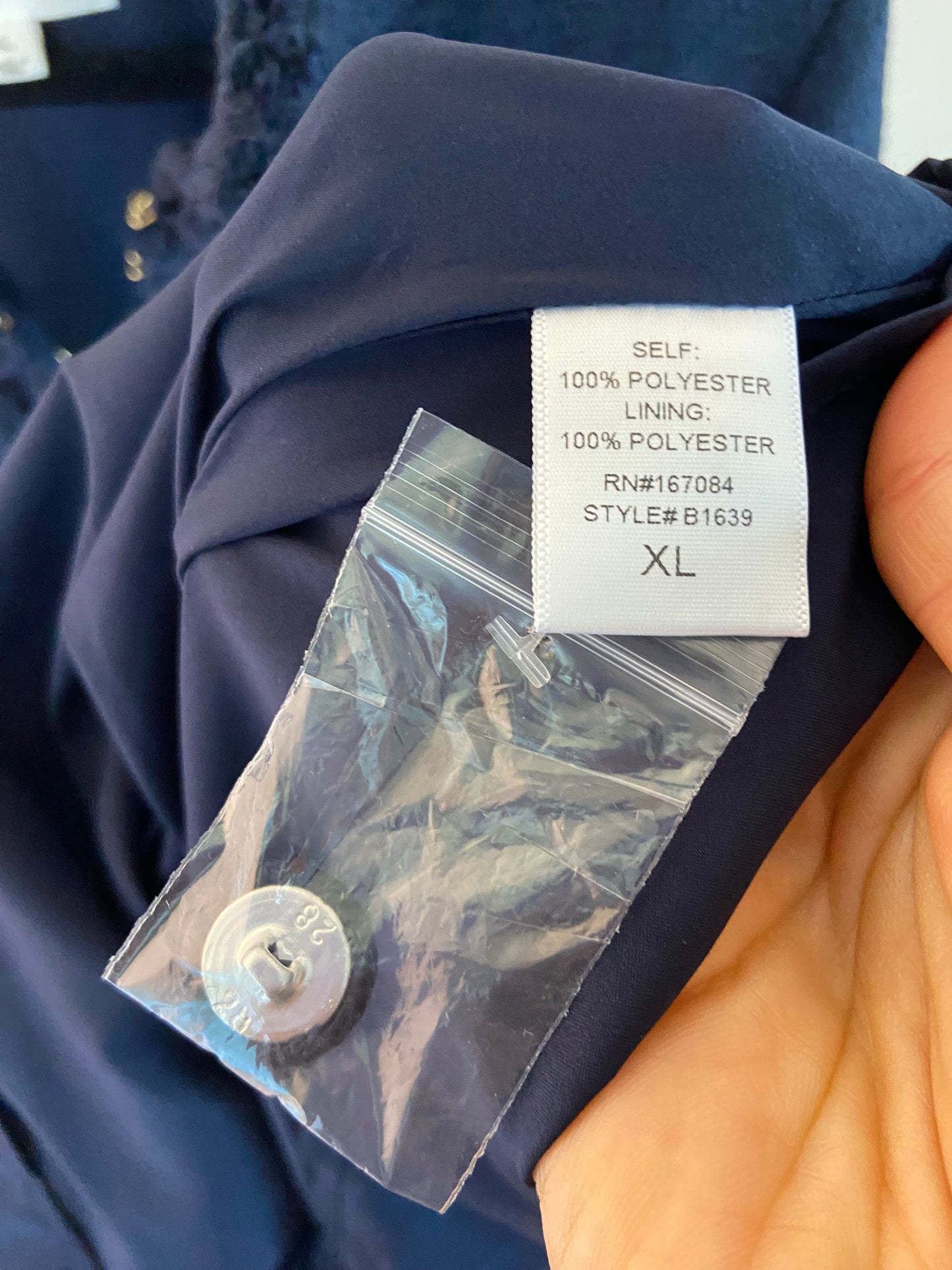 Pomander Place Navy Tweed Ophelia Dress size XL