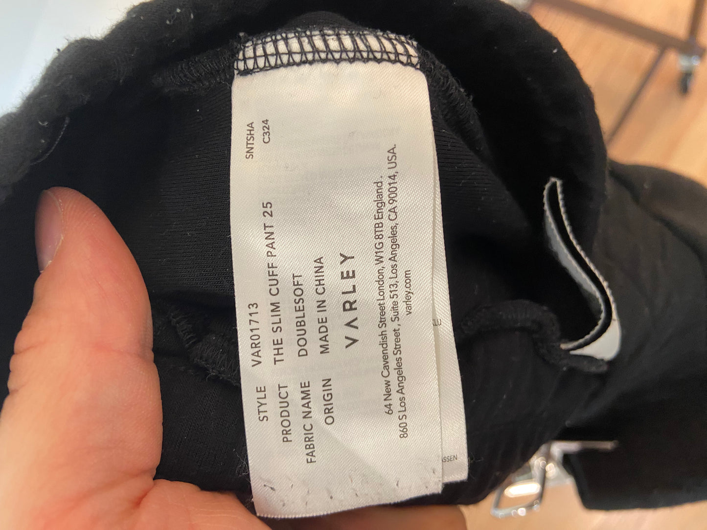 Varley The Slim Cuff Pants 25 with The Davidson Sweat Top in XS