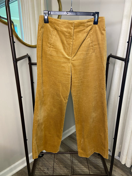 Veronica Beard Dova Khaki Corduroy Pants size 8
