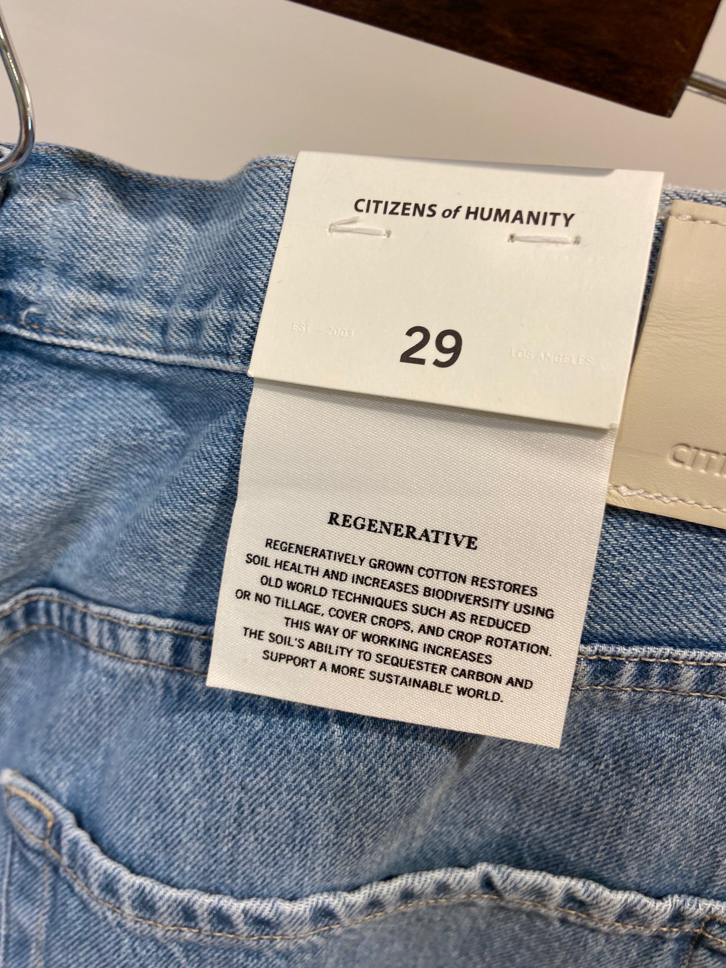 Citizens of Humanity Brynn Drawstring Trouser Jeans in Blue Lace size 29