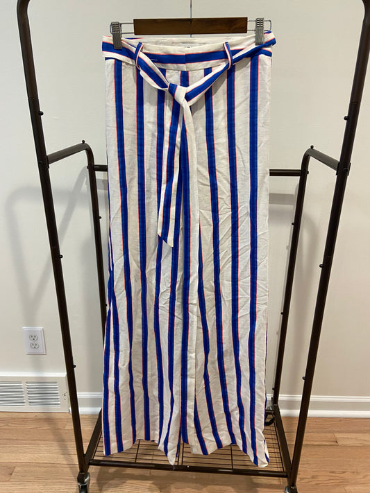 Milly Sia Trouser Washed Linen Blend Pants size 2