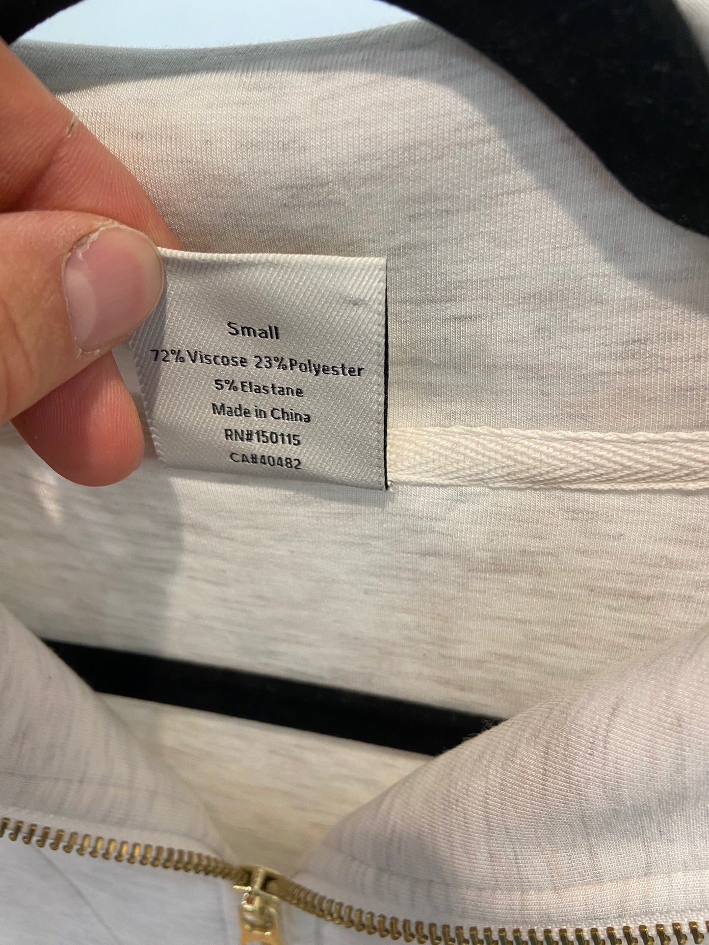 Varley Hawley Half Zip Sweat Sweatshirt size S
