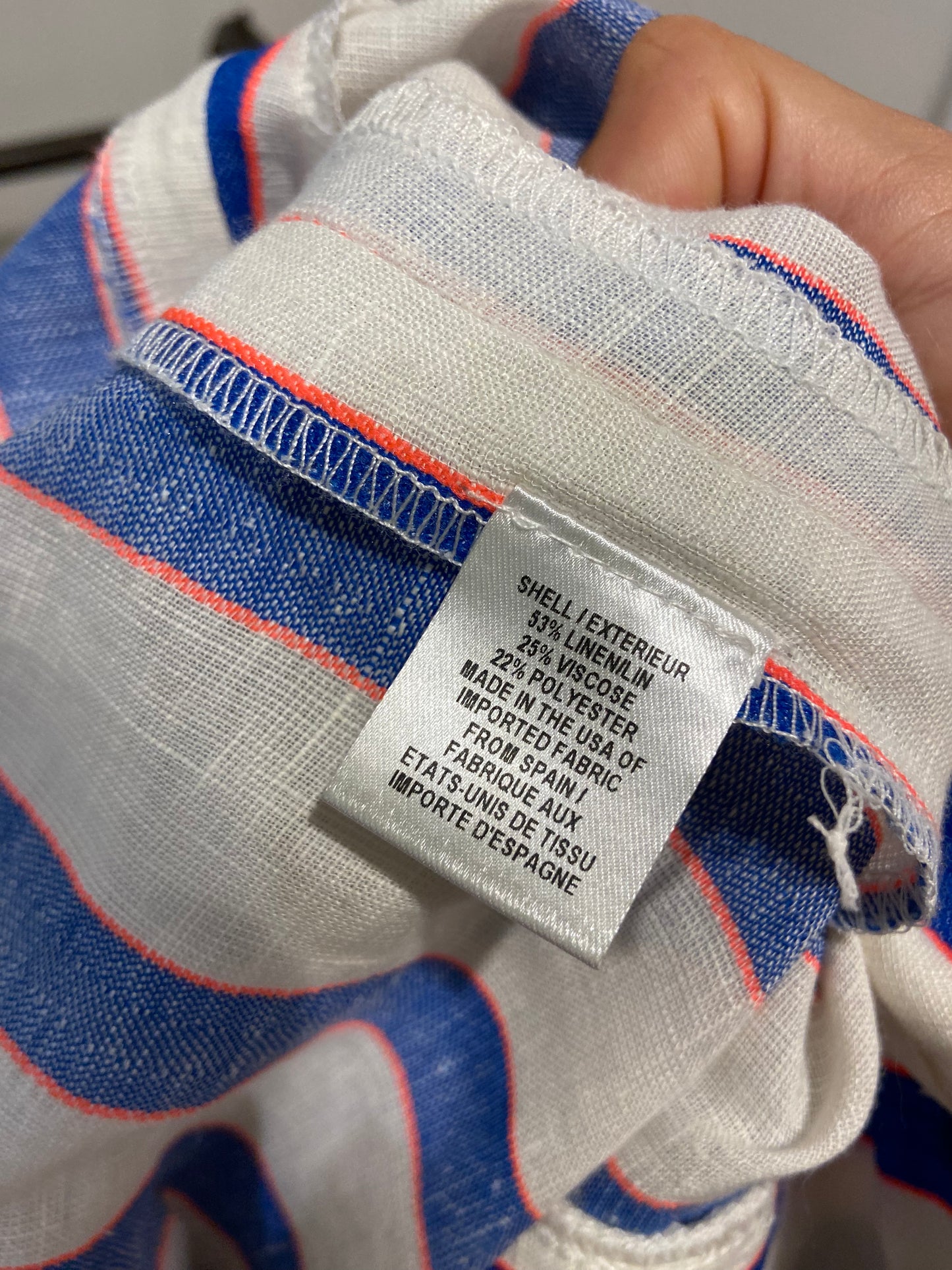 Milly Sia Trouser Washed Linen Blend Pants size 2