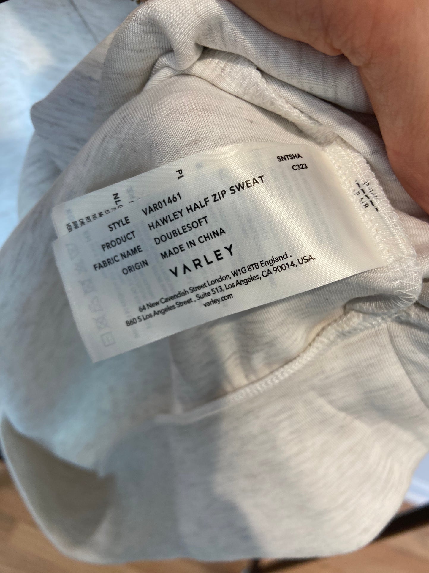 Varley Hawley Half Zip Sweat Sweatshirt size S
