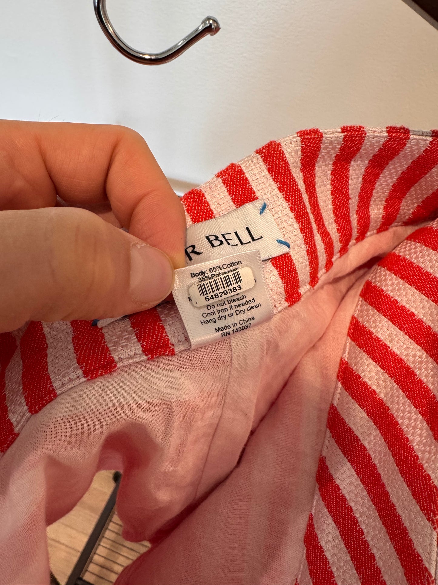 Hunter Bell Poppy Stripe Bay Skirt size 0