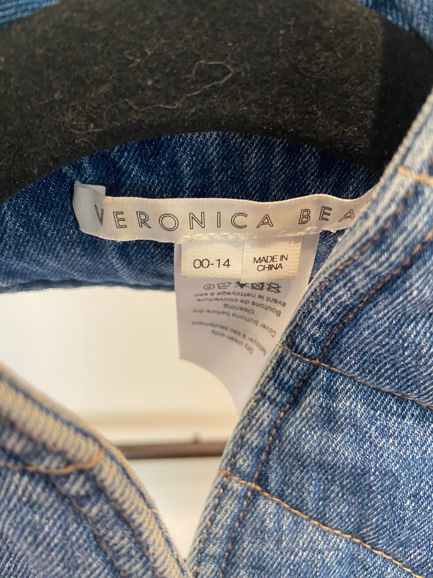 Veronica Beard Donahue Blue Denim Jean Dickey sieze 00-14